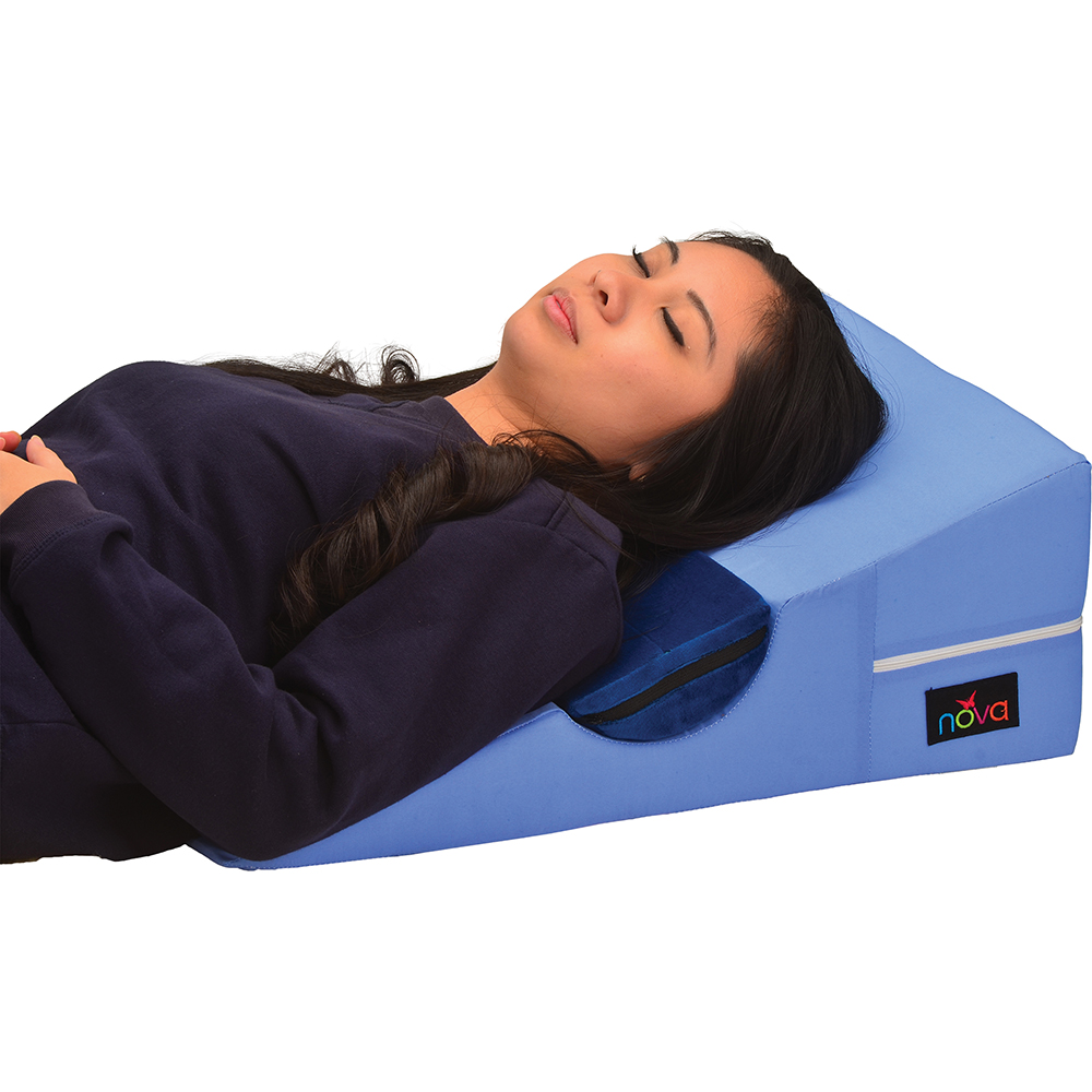 BED WEDGE W/ HALF ROLL PILLOW